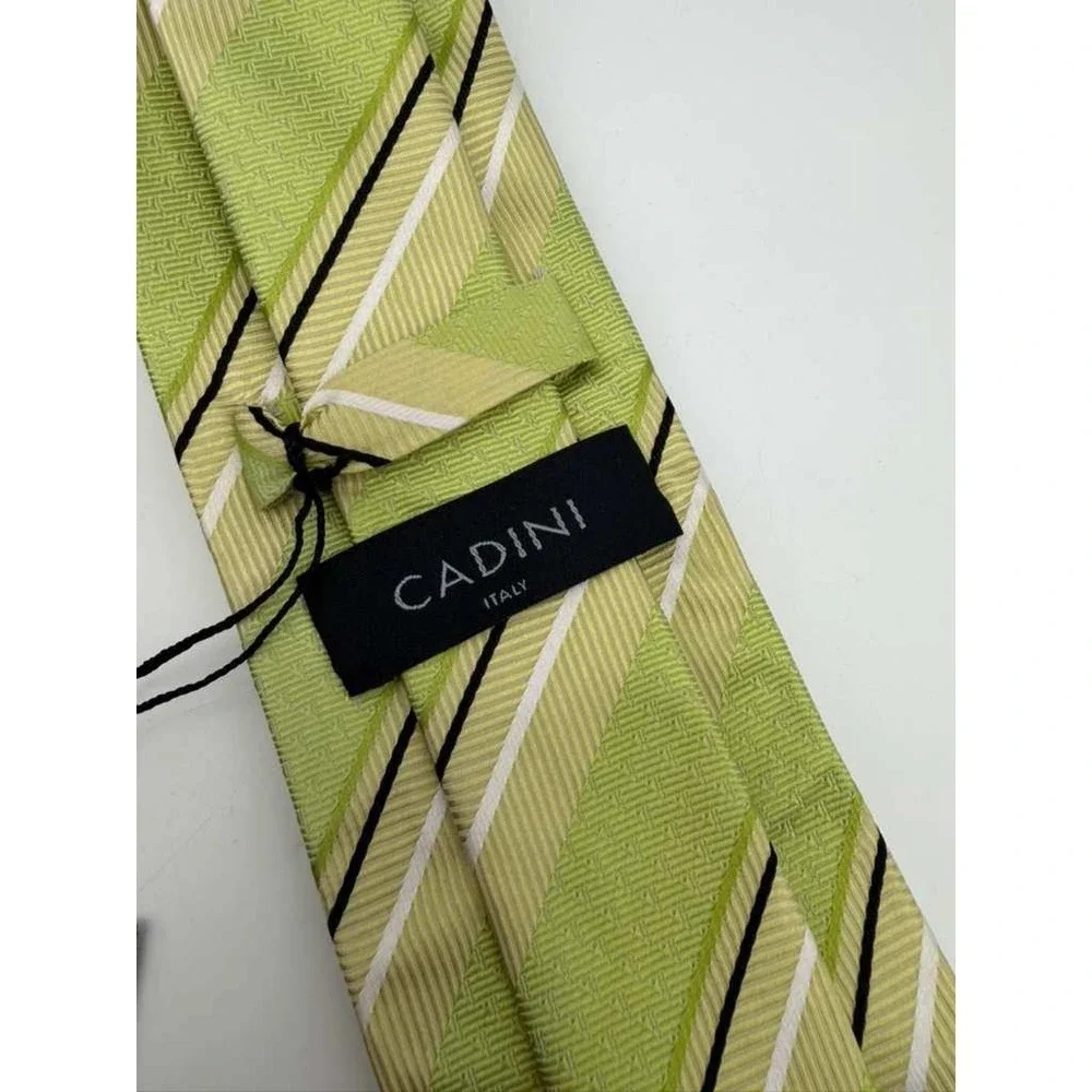 Cadini Italy Tie – Green Pattern – Brand New